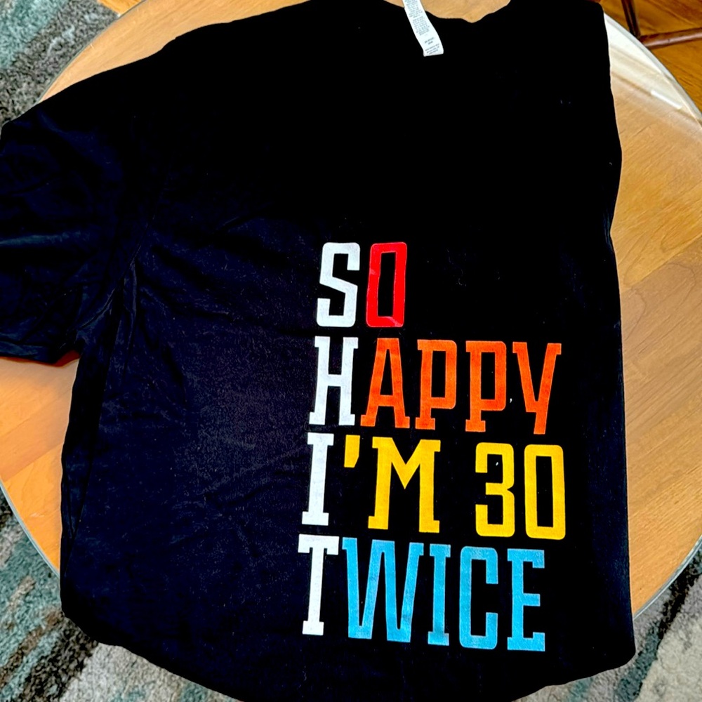 Ladies, XL, black t-shirt. Worn one time